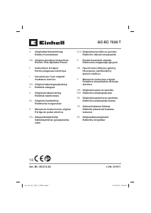 Kullanım kılavuzu Einhell GC-EC 7520 T Motorlu testere