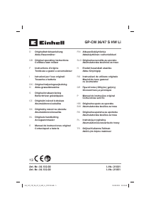 Manual de uso Einhell GP-CM 36/47 S HW Li Cortacésped