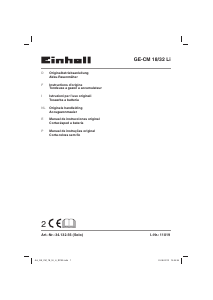 Handleiding Einhell GE-CM 18/32 Li Grasmaaier