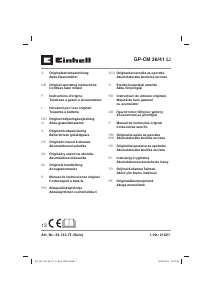 Handleiding Einhell GP-CM 36/41 Li Grasmaaier