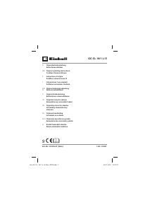Manual Einhell GC-CL 18/1 Li E Leaf Blower