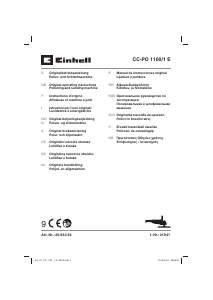 Bedienungsanleitung Einhell CC-PO 1100/1 E Poliermaschine