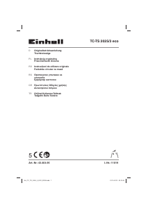 Kullanım kılavuzu Einhell TC-TS 2025/3 eco Tezgah testere
