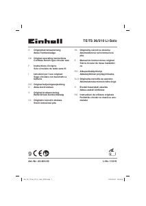 Használati útmutató Einhell TE-TS 36/210 Li-Solo Asztali fűrész