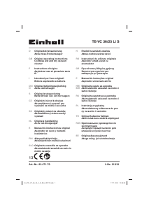 Manual de uso Einhell TE-VC 36/25 Li S Aspirador