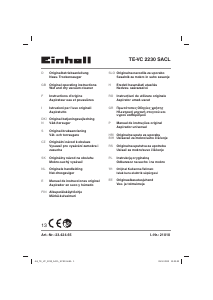 Manuale Einhell TE-VC 2230 SACL Aspirapolvere