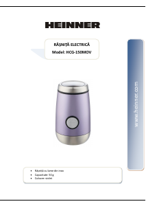 Manual Heinner HCG-150MOV Coffee Grinder