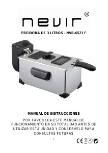 Manual Nevir NVR-6521F Fritadeira