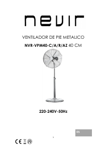 Manual de uso Nevir NVR-VPM40-R Ventilador