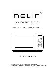 Manual de uso Nevir NVR-6311MDG23N Microondas