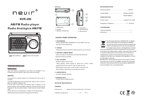 Handleiding Nevir NVR-200 Radio