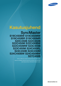 Kasutusjuhend Samsung S24C450B SyncMaster LCD-kuvar