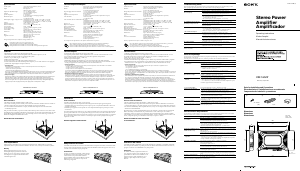 Mode d’emploi Sony XM-1652Z Amplificateur de voiture