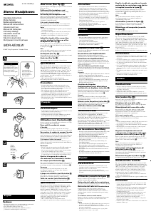 Manuale Sony MDR-KE30LW Cuffie