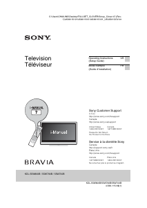 Manual Sony Bravia KDL-55W790B LCD Television