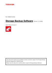 Manual Toshiba Storage Backup v1.41.0508