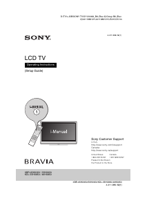 Handleiding Sony Bravia XBR-65HX950 LCD televisie