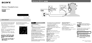 Manual Sony MDR-ZX300AP Headphone