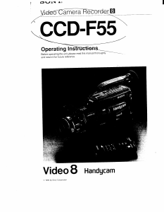 Handleiding Sony CCD-F55 Camcorder