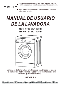 Manual Nevir NVR-4720-5K 1000B Washing Machine