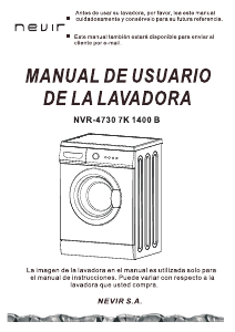 Manual Nevir NVR-4730-7K 1400B Washing Machine