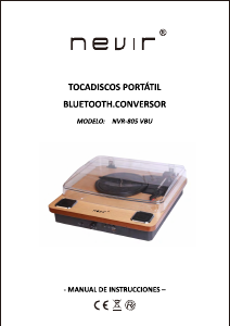 Manual de uso Nevir NVR-805VBU Giradiscos