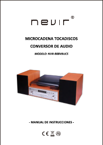 Manual Nevir NVR-808VBUCS Turntable