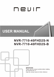Manual Nevir NVR-7710-40FHD2S-N LED Television
