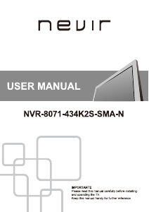 Manual Nevir NVR-8071-434K2S-SMA-N LED Television