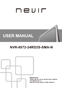 Handleiding Nevir NVR-8072-24RD2S-SMA-N LED televisie