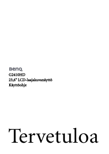 Käyttöohje BenQ G2410HD Nestekidenäyttö