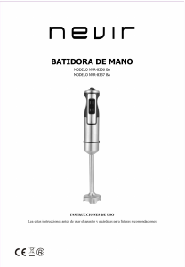 Manual de uso Nevir NVR-8337BA Batidora de mano