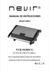 Manual Nevir NVR-9438PCG Contact Grill