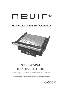 Manual Nevir NVR-9439PCG Contact Grill