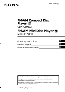 Mode d’emploi Sony CDX-C8050FP Autoradio