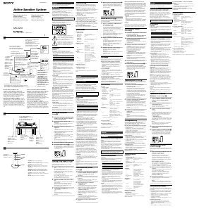 Bruksanvisning Sony SRS-DZ10 Högtalare