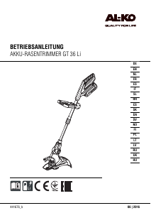 Manual AL-KO GT 36 Li Grass Trimmer