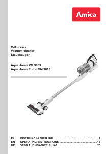 Manual Amica VM 9013 Joran Turbo Vacuum Cleaner