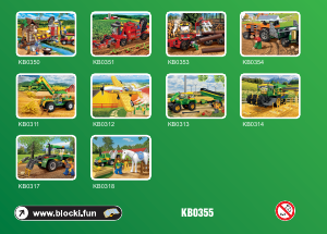 Manual Blocki set KB0355 MyFarm Tractor with tanker