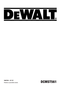 Manuál DeWalt DCMST561 Strunová sekačka