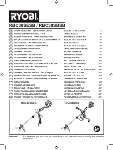 Handleiding Ryobi RBC30SESB Bosmaaier