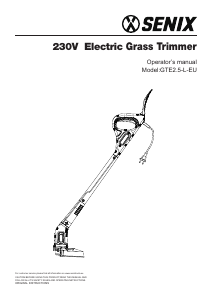 Handleiding Senix GTE2.5-L-EU Grastrimmer