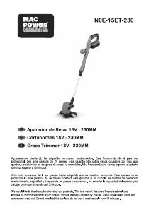 Manual de uso Mac Power N0E-15ET-230 Cortabordes