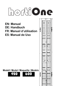 Mode d’emploi HortiOne 420 Lampe de culture