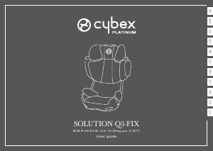Návod Cybex Solution Q3-fix Autosedačka