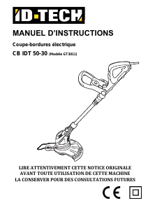 Mode d’emploi ID-Tech CB IDT 50-30 Coupe-herbe