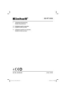 Priručnik Einhell GC-ET 2522 Trimer za travu