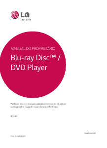 Manual LG BP340 Leitor de blu-ray