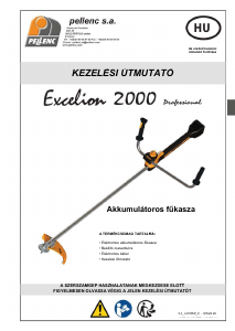 Használati útmutató Pellenc Excelion 2000 Szegélynyíró