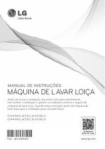Manual LG D1444TF Máquina de lavar louça